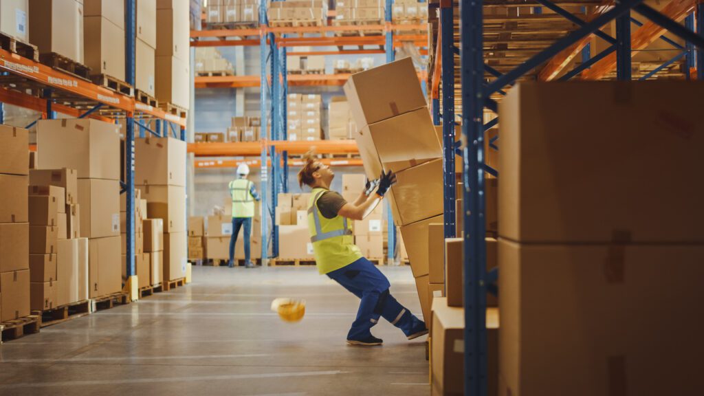 Man working in warehouse